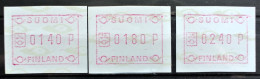 FINNLAND 1988 " AUTOMATMARKEN " Michelnr  ATM 3 X Nr 3 Sehr Schon Posrfrisch € 6,00 - Machine Labels [ATM]