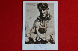 Signed 10x15 Cm Photo Edmund Hillary Everest Himalaya Mountaineering Escalade - Sportifs