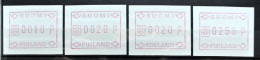 FINNLAND 1989 " AUTOMATMARKEN " Michelnr  ATM 4 X Nr 5 Sehr Schon Posrfrisch € 6,00 - Vignette [ATM]