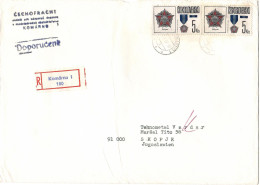 BIG COVER - Czechoslovakia Komarno R - Letter 1987 - Lettres & Documents