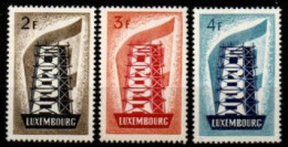 LUXEMBOURG    -    1956  -    EUROPA   .  Y&T N° 514 à 516 **.  Cote 550 Euros. - 1956