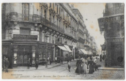 49 ANGERS (Maine Et Loire) Carrefour Rameau Rue Chaussée St Pierre-circulé 1918 Edit. Laroute N°149 (animée-commerces) - Seiches Sur Le Loir