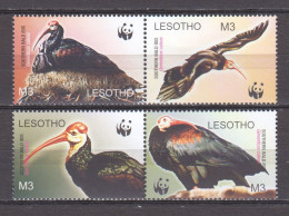 Lesotho 2004 Mi 1895-1899 In Pairs MNH WWF - BALD IBIS - Unused Stamps