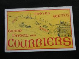 étiquette Hôtel Bagage - Grand Hôtel Des Courriers Troyes    STEPétiq1 - Hotel Labels