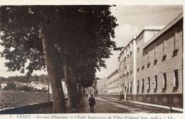 135.....Avenue D'Espagne Et L'Ecole Supérieure De Filles - Ceret