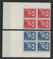 ● FINLANDIA 1956 ֍ NORDEN ֍ N.° 445 /46 Nuovi ** (MNH) Quartina ● Cat. 40 € Al 10 % ● - Unused Stamps