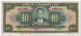 HAITI,10 GOURDES,L.1979( 1984) P.242,FINE - Haïti