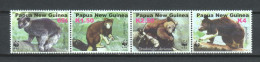 Papua New Guinea 2003 Mi 1017-1020 In Strip MNH WWF - TREE KANGAROO - Neufs