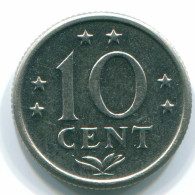 10 CENTS 1974 NIEDERLÄNDISCHE ANTILLEN Nickel Koloniale Münze #S13525.D.A - Niederländische Antillen