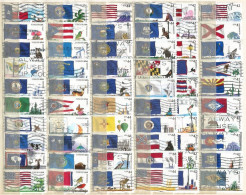 USA 2008 To 2012 Flags Of Our Nations Cpl 60v Set Used Off-Paper  SC. 4273/2332 - Coils & Coil Singles