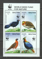 Bhutan 2003 Mi Block 469 MNH WWF BIRDS - Unused Stamps
