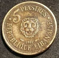 LIBAN - LEBANON - 5 PIASTRES 1961 - KM 21 - Lebanon