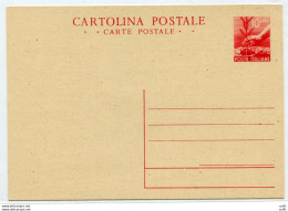 Cartolina Postale Lire 10 "Democratica" N. C 132 - Nuova Perfetta - Ganzsachen