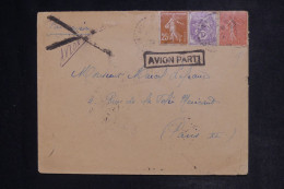 FRANCE - Cachet Rectangle " Avion Parti " Sur Enveloppe Pour Paris En 1930 - L 152591 - 1927-1959 Covers & Documents