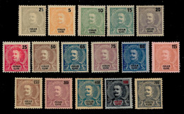 ! ! Inhambane - 1903 King Carlos (Complete Set) - Af. 15 To 30 - MH (TX 313) - Inhambane