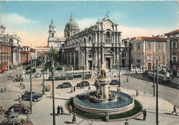 ITALIE - Catania - Il Duomo E Fontana Dell'Elefante - Le Dôme Et La Fontaine De L'éléfant - Carte Postale Ancienne - Catania