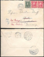 USA Milwaukee WI Cover To Germany 1907. Franklin Washington Stamps - Lettres & Documents