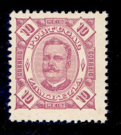 ! ! Zambezia - 1893 D. Carlos 10 R - Af. 03 - No Gum - Sambesi (Zambezi)