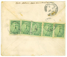 P3411 - GREECE , VERY NICE LETTER FROM ATHENS TO CONSTANTINOPOLI 1906 , 5 X 5 LEPTA TO MEET 25 LEPTA RATE - Sommer 1896: Athen