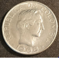 COLOMBIE - COLOMBIA - 20 CENTAVOS 1968 - Légende Continue - Grosses Lettres - KM 227 - Colombie