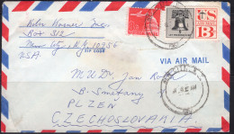 1967 New City NY To Plzen Czechoslovakia - Cartas & Documentos