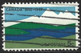 United States 1967. Scott #1324 (U) Canadian Landscape (Complete Issue) - Used Stamps