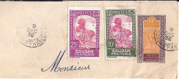 SOUDAN N° 64/67 S/FRAGMENT D’ENTIER POSTAL Type25 DE BAMAKO/9.12.32 - Storia Postale