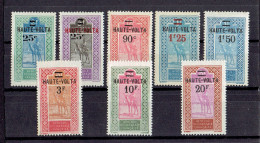 COLONIE FRANCAISE - HAUTE VOLTA - SERIE TP N°33/40 * - SAUF N°33 NSG Et N°38 GOMME PARTIELLE - Unused Stamps