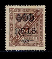 ! ! Cabo Verde - 1902 D. Carlos OVP 400 R (Perf. 13 1/2) - Af. 72b - No Gum (km055) - Kaapverdische Eilanden