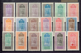 COLONIE FRANCAISE - HAUT SENEGAL ET NIGER - N°18/23 * QUELQUES DEFAUTS - N°24/35 ** MNH TB - Unused Stamps