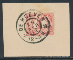 Grootrondstempel De Hoeven 1912 - Postal History