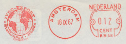 Meter Cover Netherlands 1967 - Neopost 516 Globe - Amsterdam  - Géographie