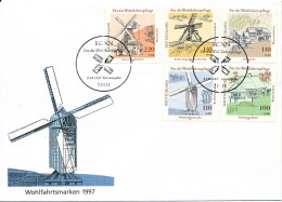 Germany FDC 9-10-1997 MILLS Complete Set Of 5 Stamps On 1 Cover With MILL Cachet - 1991-2000