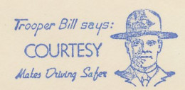 Meter Cut USA 1954 Courtesy Makes Driving Safer - Trooper Bill - Autres & Non Classés