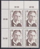 1979 , Mi 1621 ** (1) -  4 Er Block Postfrisch - 50. Todestag Von Richard Zsigmondy - Unused Stamps