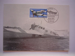 Avion / Airplane / LUFTHANSA / Junkers F 13 / Carte Maximum - 1919-1938