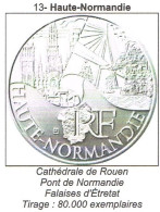 Pièce 10 Euros Argent 2011 Région Haute-Normandie - Collections