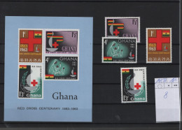 Ghana Michel Cat.No. Mnh/**  145/148 + Sheet 8 - Ghana (1957-...)