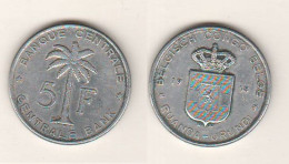 Rwanda Urundi 5 Francs 1958 Ruanda  Burundi 5 Franchi Aluminum Coin K 3 - 1951-1960: Boudewijn I