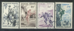 FRANCE - 1956 - SERIE SPORTIVE STAMPS COMPLETE SET 0F 4, USED - Gebraucht