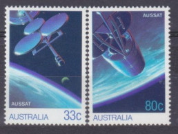 1986 Australia 956-957 AUSSAT Communications Satellite - Oceania