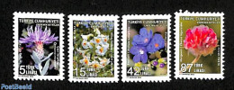 Türkiye 2023 On Service, Flowers 4v, Mint NH, Nature - Flowers & Plants - Autres & Non Classés