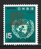 JAPON. N°836 De 1966. UNESCO. - UNESCO