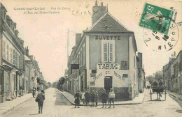 58 - Cosne Cours Sur Loire - Rue De Douzy Et Rue Des Frères Cambon - Animée - Buvette Tabac Epicerie Mercerie - CPA - Ob - Cosne Cours Sur Loire