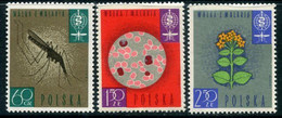 POLAND 1962 Malaria Campaign MNH / **  Michel 1346-48 - Neufs