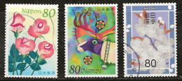 Japon 2003 N° Y&T : 3335,3336 Et 3339 Obl. - Used Stamps