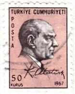 1967 - TURQUIA - KEMAL ATATURK - YVERT 1848 - Gebruikt