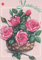 Postal Stationery - Flowers - Roses - Red Cross 1998 - Suomi Finland - Postage Paid - Postal Stationery