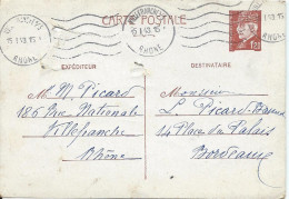 France Entiers Postal Petain 1.20F - Andere & Zonder Classificatie