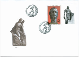 FDC 514 Slovakia Joint Issue With Serbia - Jan Koniarek, Sculptor 2012 - Skulpturen